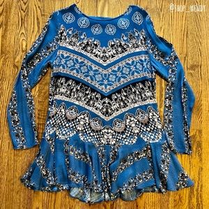 Free People Printed Tunic Dress Size M